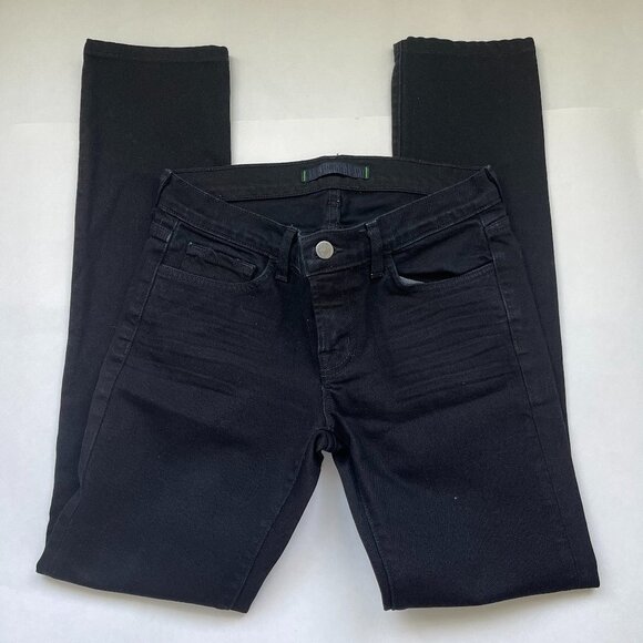 J BRAND Womens Black Low Rise Pencil Leg Jeans 27 Jett - Picture 1 of 6
